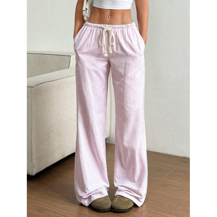 Wide-leg corduroy pants for women with practical side pockets Lune London