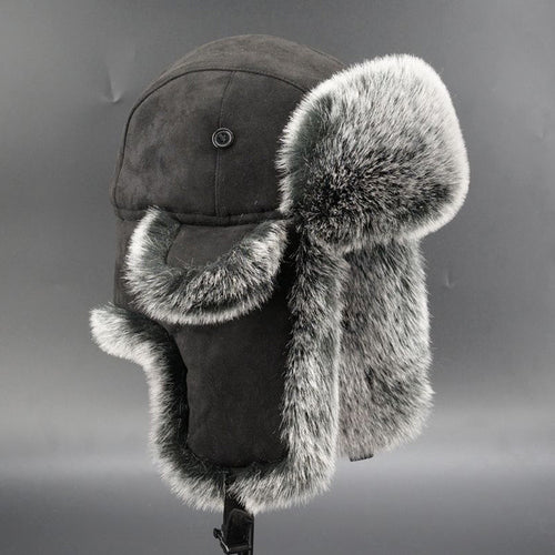Women's warm faux fur hat with ear protection Lune London