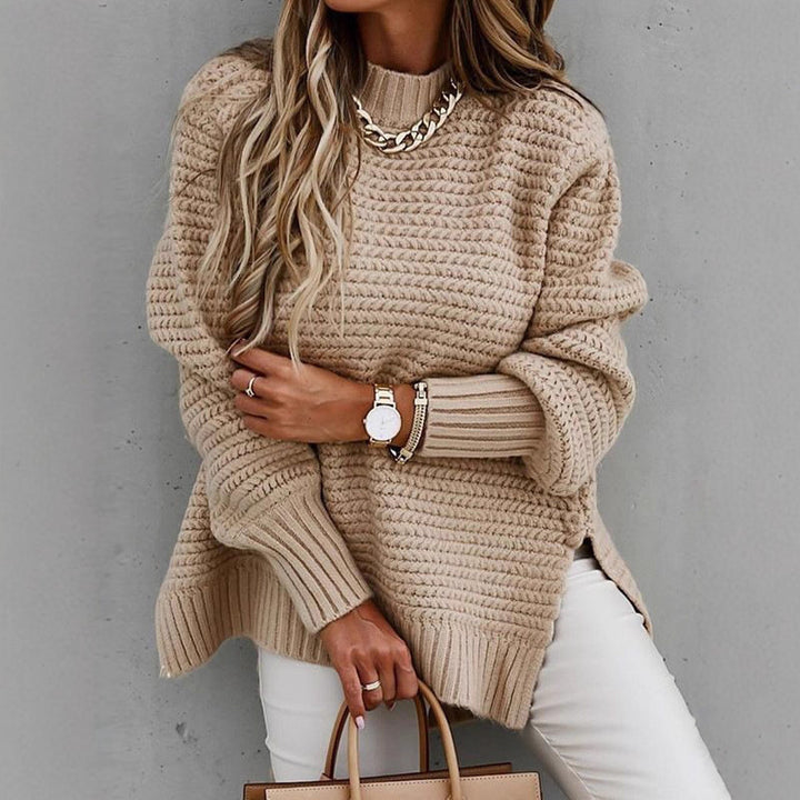 Pull en tricot pour femmes avec un design structuré à la mode Lune London