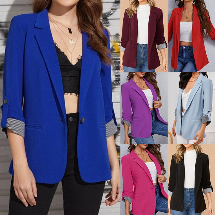 Elegant blazer jacket for women with contrasting details Lune London