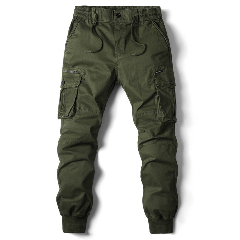 Men's cargo pants with practical pockets and elastic waistband Lune London