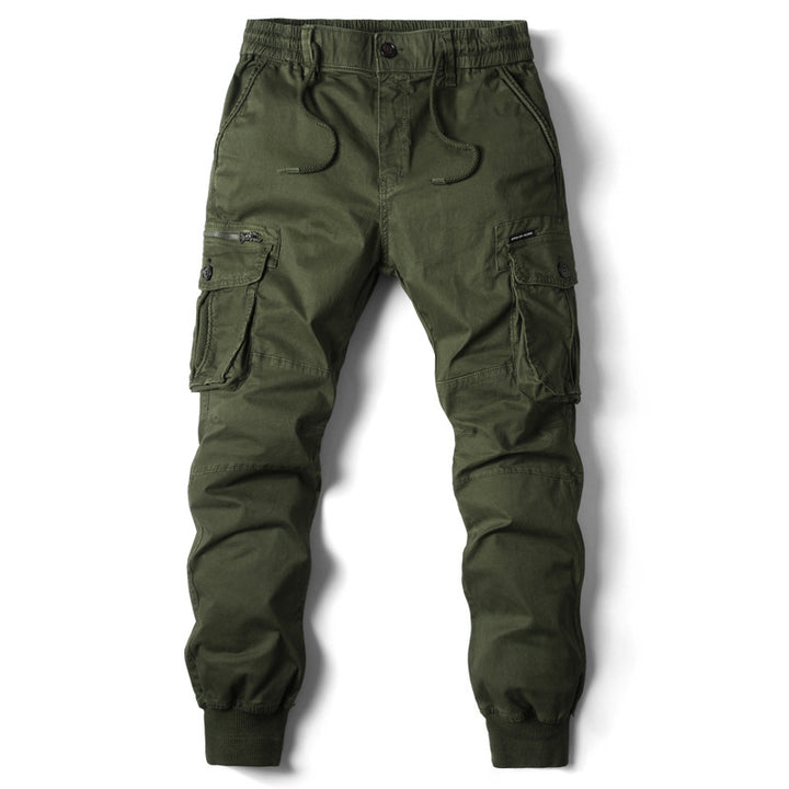 Men's cargo pants with practical pockets and elastic waistband Lune London