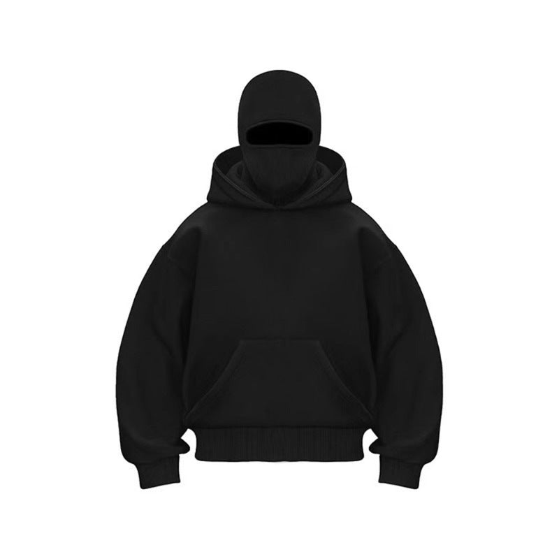 Oversized hoodie for women with integrated face protection Lune London
