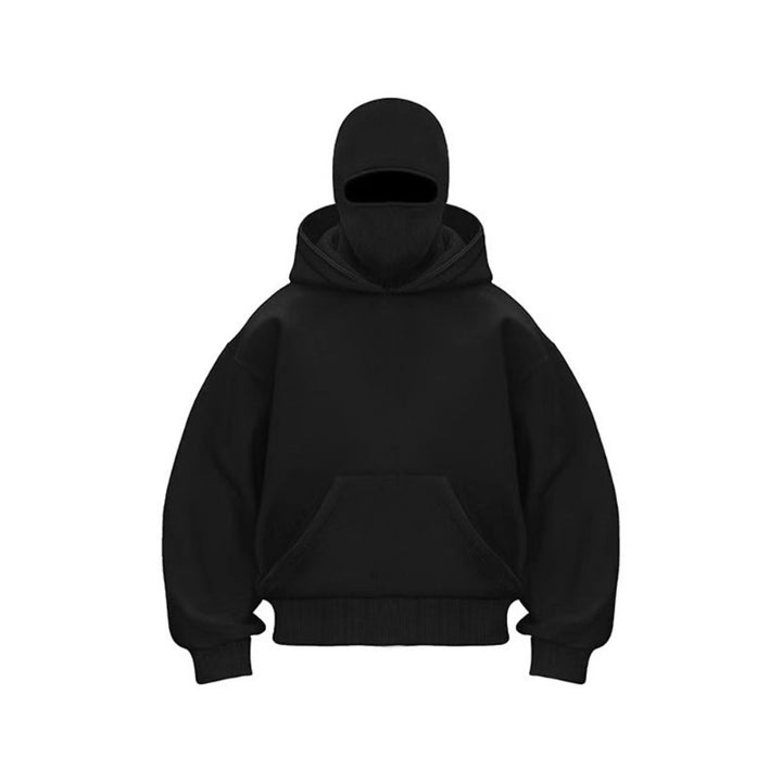 Oversized hoodie for women with integrated face protection Lune London