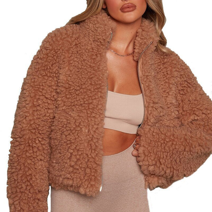 Lune London women's boucle fleece jacket