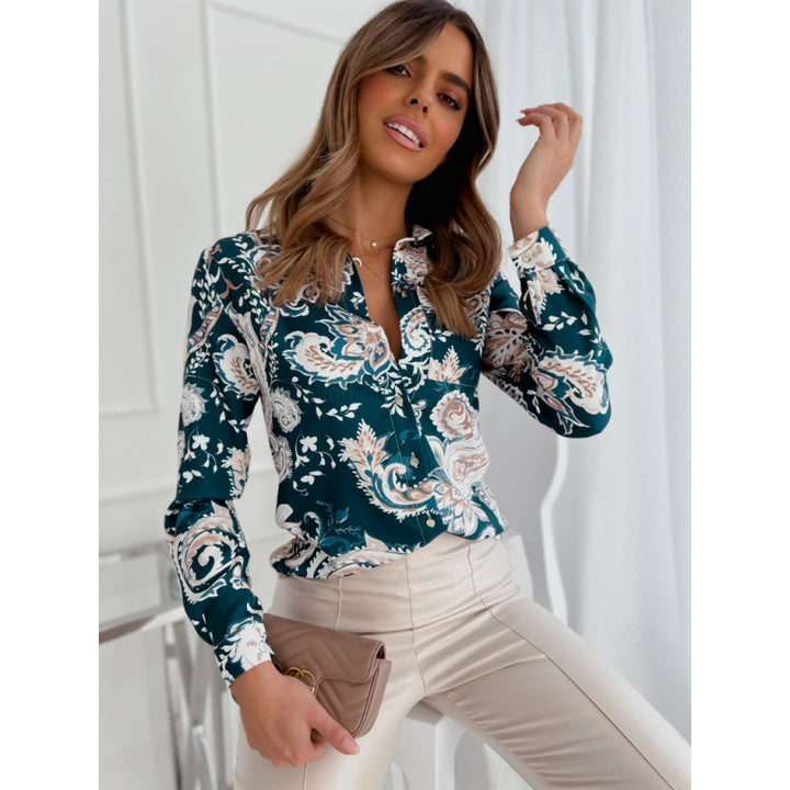 Women Fashion Blouse with Floral Patterns and an Elegant Cut Lune London