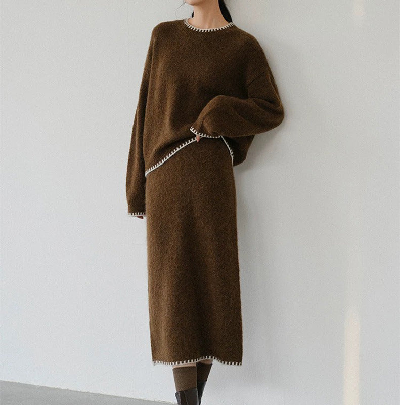 Ensemble tricoté confortable pour femmes avec des détails élégants Chic & Stil