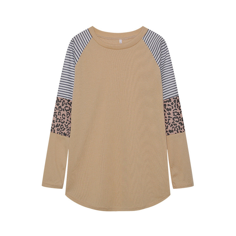 Chemisier long à manches longues pour femmes avec imprimé animal et design à rayures modernes Chic & Stil