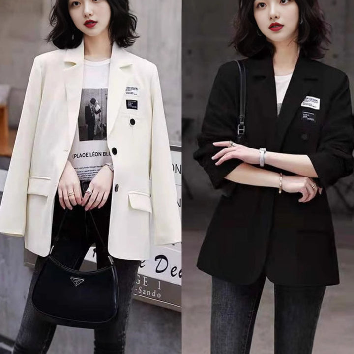 Blazer surdimensionné élégant pour femmes avec coupe croisée et détails modernes Chic & Stil