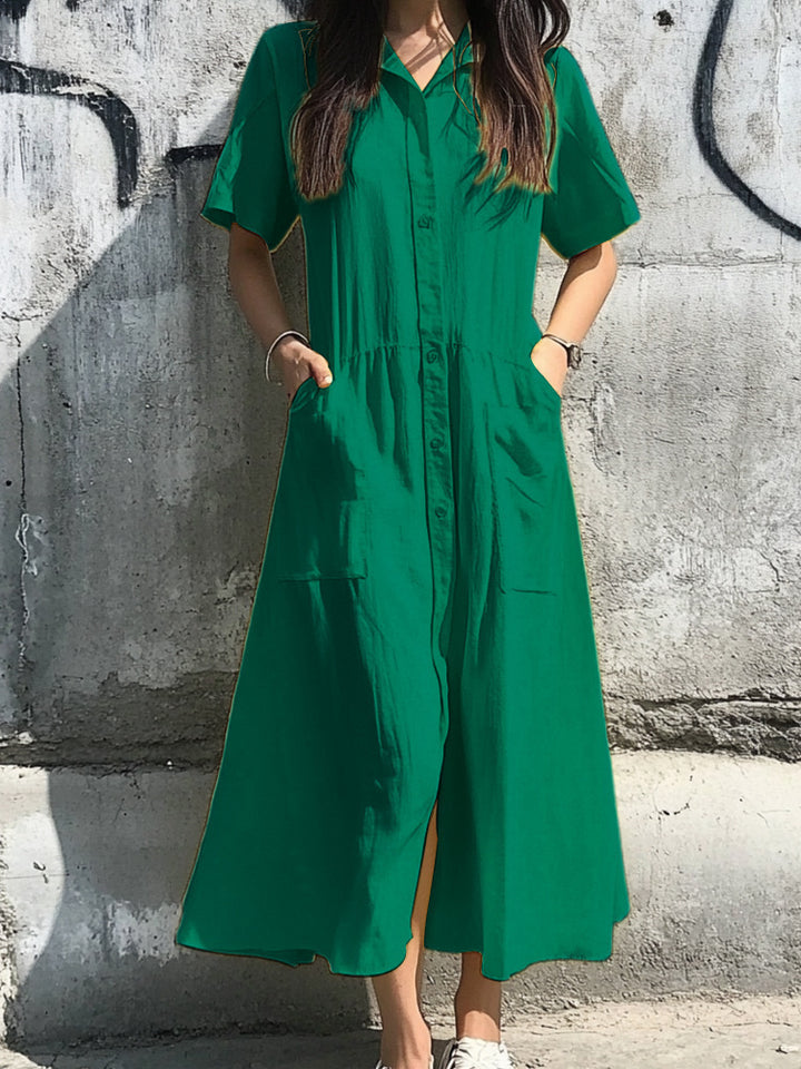 Lune London Button Midi Dress for Ladies