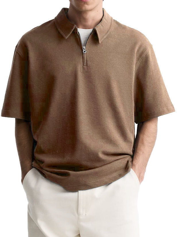 Men's polo with short zipper and high-quality fabric Chic and Style