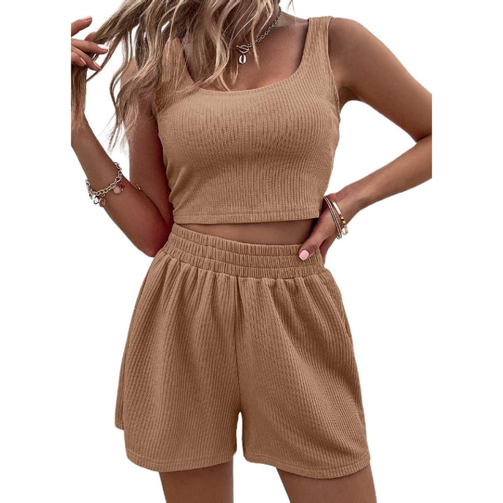 Lune London casual shorts and crop top set for women