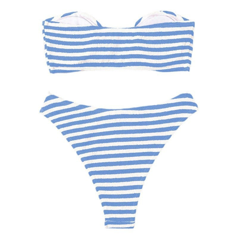 Women's bikini set with straps and bandeau Chic und Stil