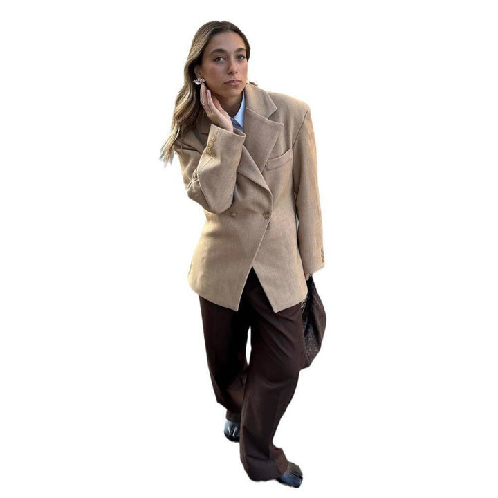 Oversized blazer jacket for women with a trendy oversized design featuring chic and stylish accents
