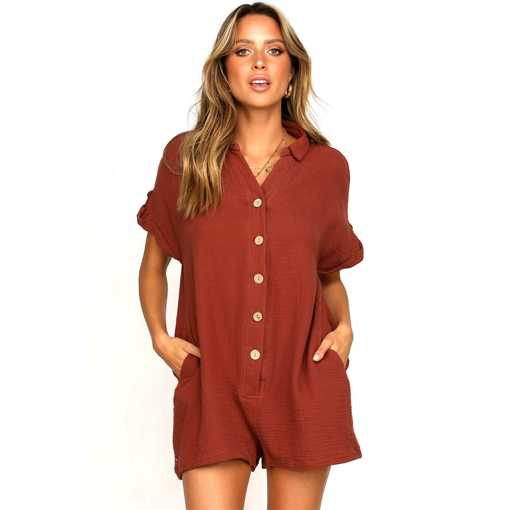 Women's overall with button-down collar and relaxed fit Lune London