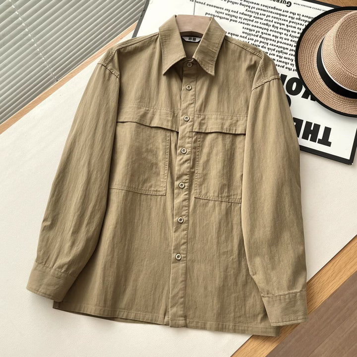 Chemise overshirt décontractée pour femmes avec poches poitrine pratiques Chic & Stil