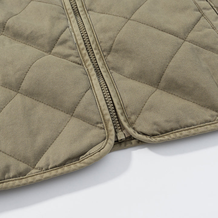 Quilted transition jacket for women with simple pockets and elegant cut Lune London