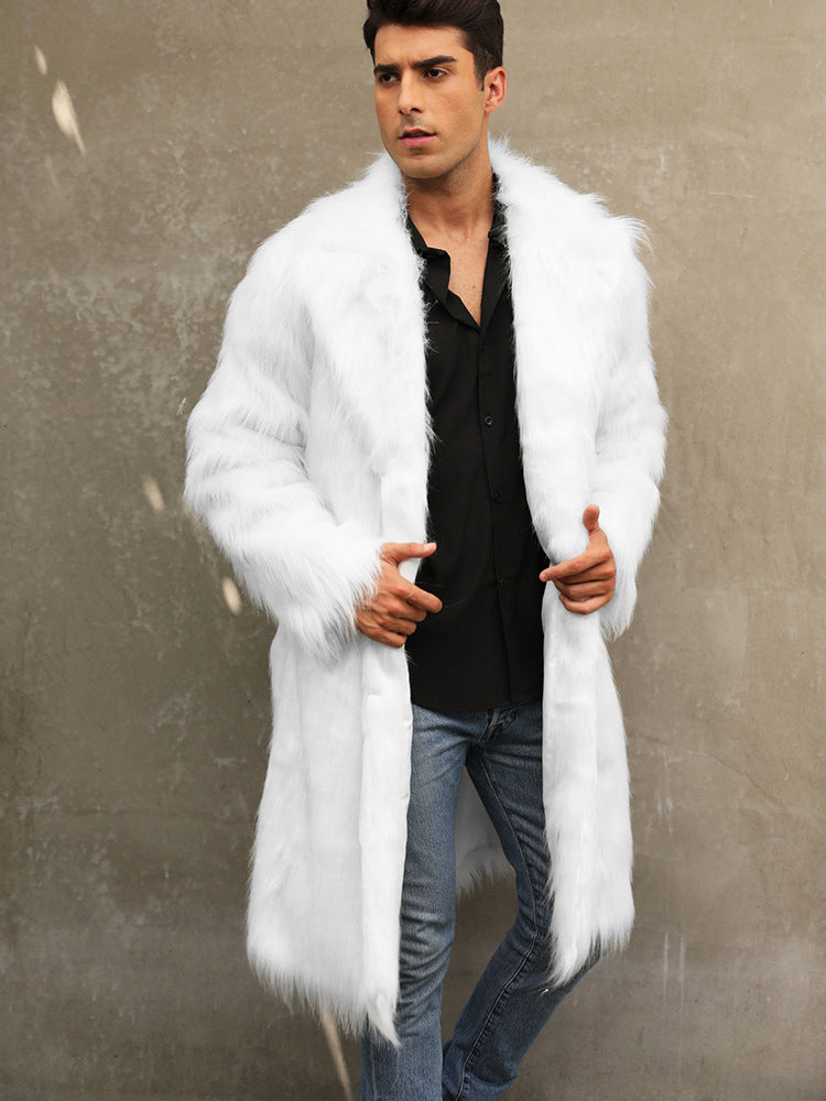 Luxurious faux fur coat for men Lune London