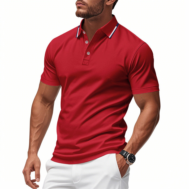 Men's polo shirt with modern cut and breathable structure Lune London