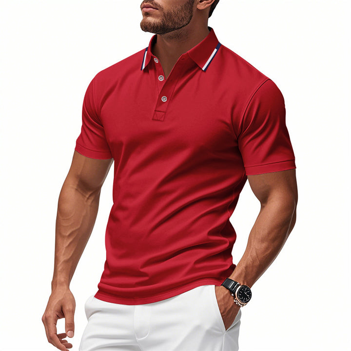 Men's polo shirt with modern cut and breathable structure Lune London