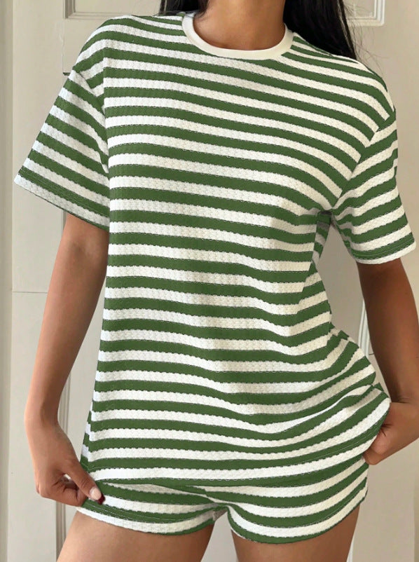 Casual striped t-shirt for women with a high-quality structure Lune London