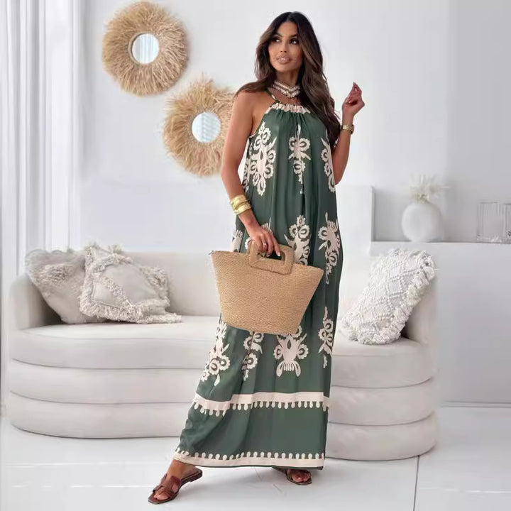 Ladies Halter Maxi Dress Lune London