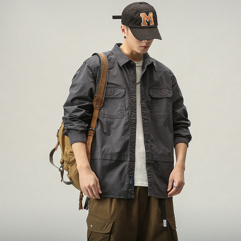 Casual utility jacket for men with practical pockets Lune London