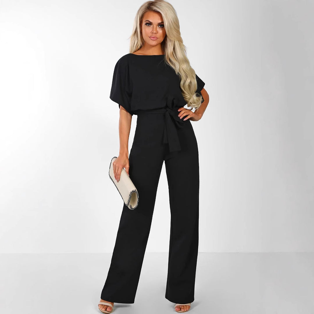 Wide overalls for women with a stylish belt Lune London