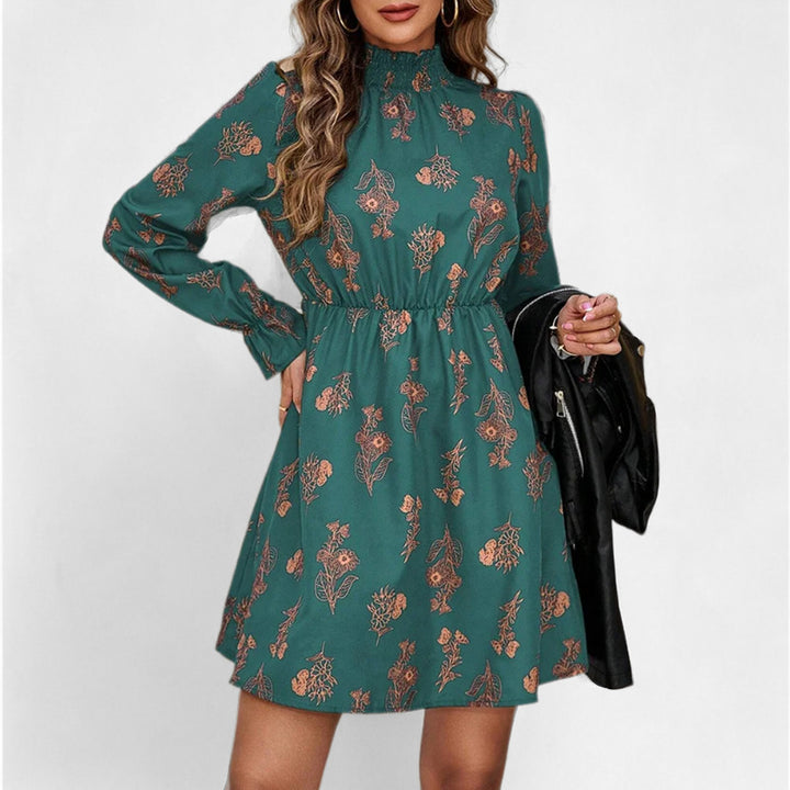 Robe blouse pour femmes avec motif floral et volants Chic & Stil