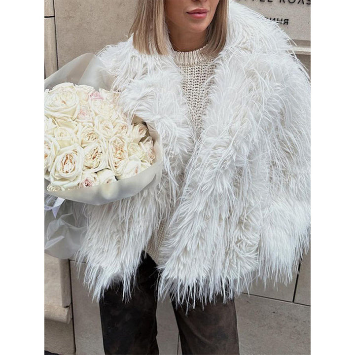 Soft faux fur jacket for women in modern style Lune London