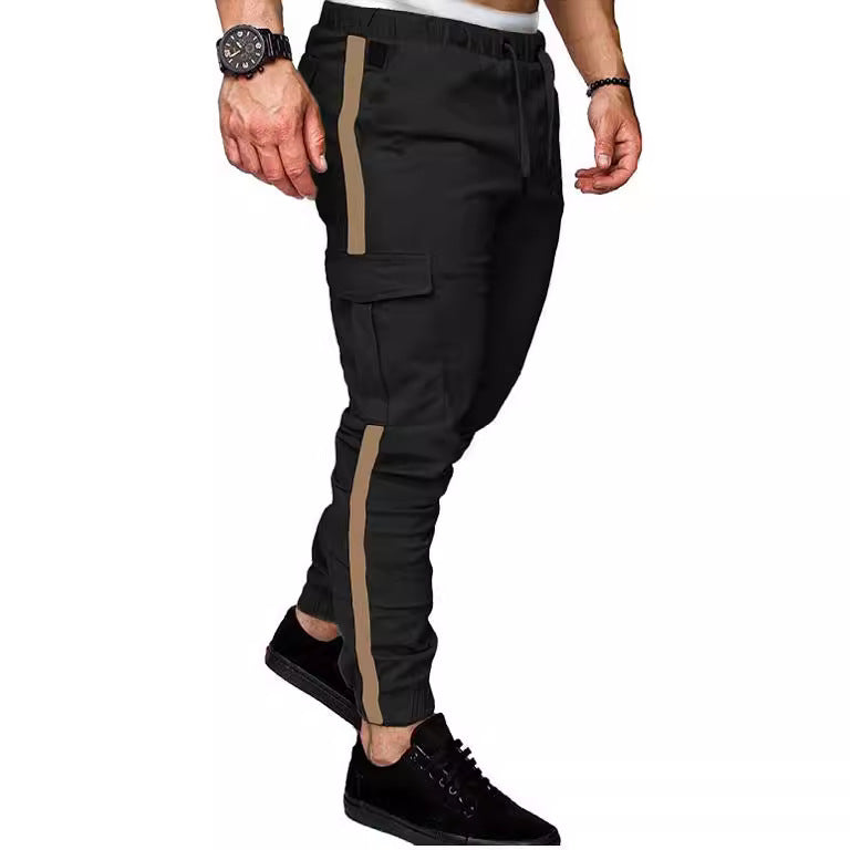 Men's cargo pants with elastic waist and versatile side pockets Lune London