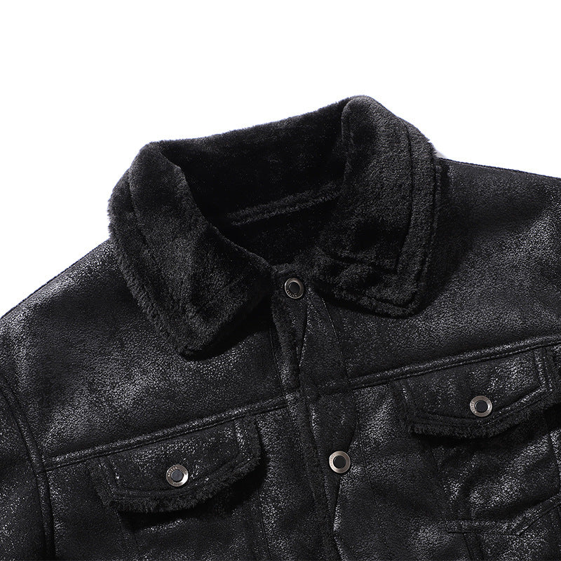 Trendy men's jacket with quilted design and appliques Lune London