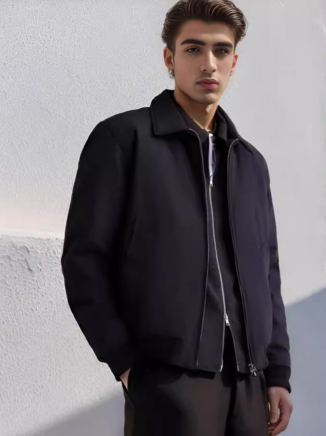Modern bomber jacket for men with minimalist design Lune London