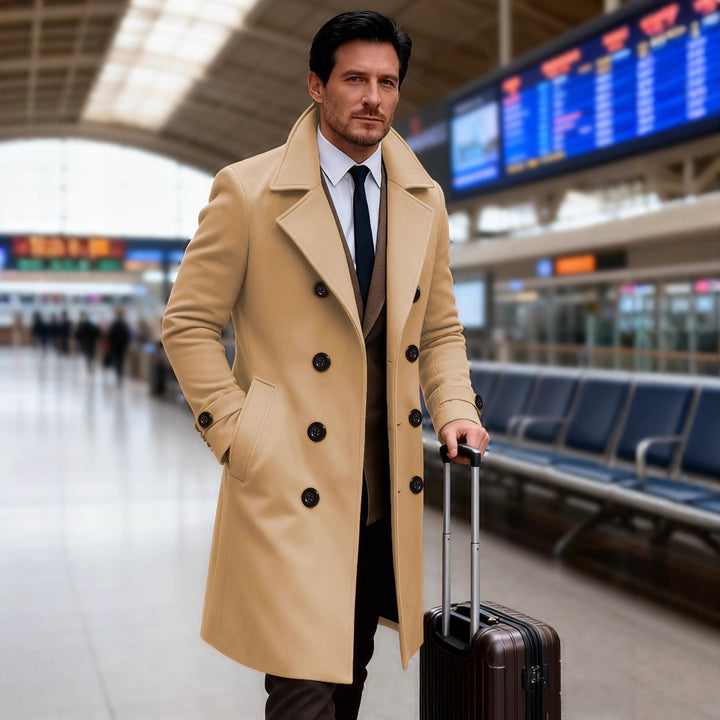 Elegant double tunnel coat for men Lune London