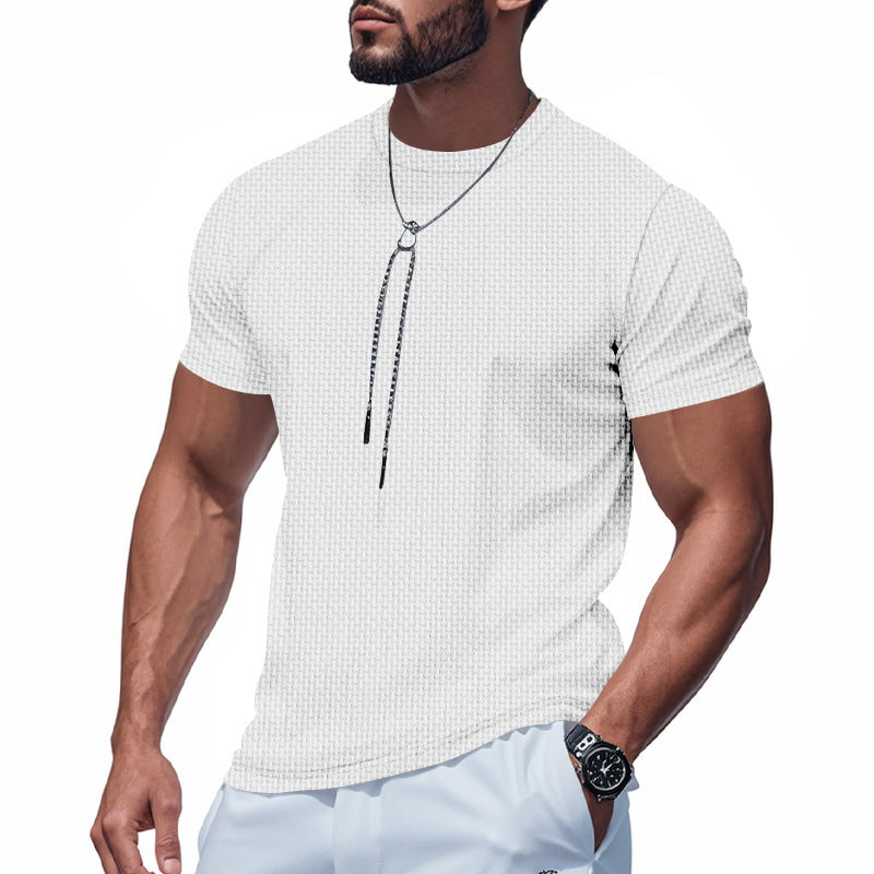 Men's short sleeve breathable T-shirt with stylish zip Lune London