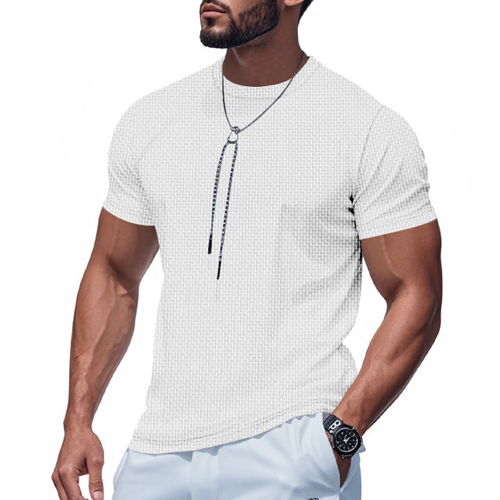 Men's short sleeve breathable T-shirt with stylish zip Lune London