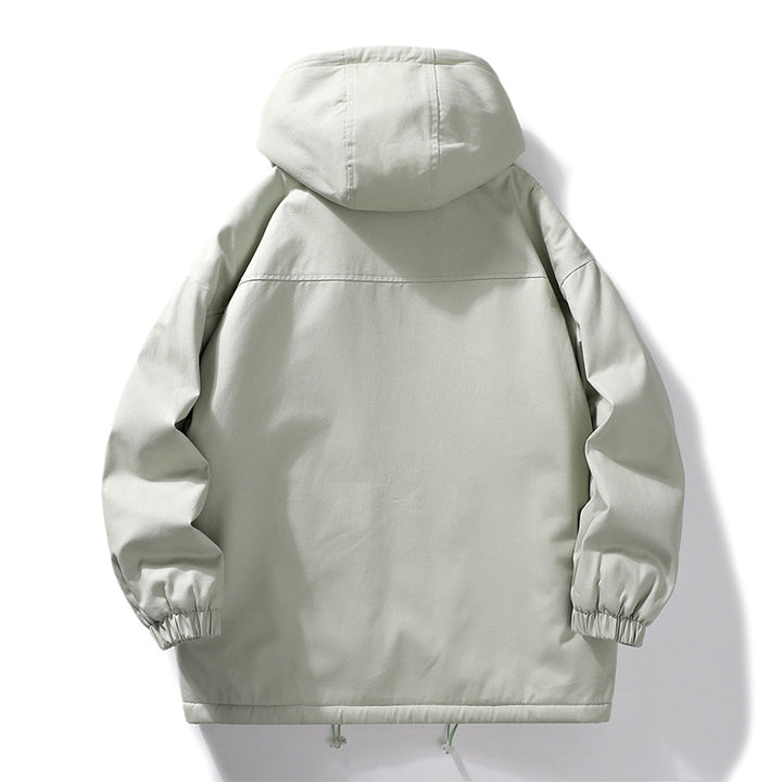 Warm fleece jacket for men with high protective collar Lune London