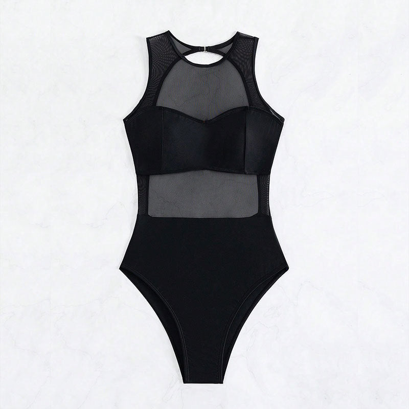 Lune London high-neck sports swimsuit for women