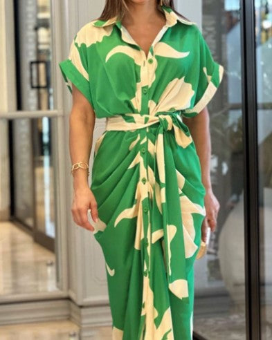 Chic and Stylish Tropical Maxi Cover-Up Dress for Women