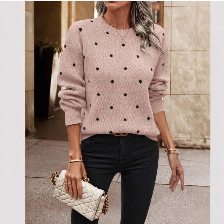Sweater pour femmes avec un motif ludique et une coupe confortable Chic & Stil