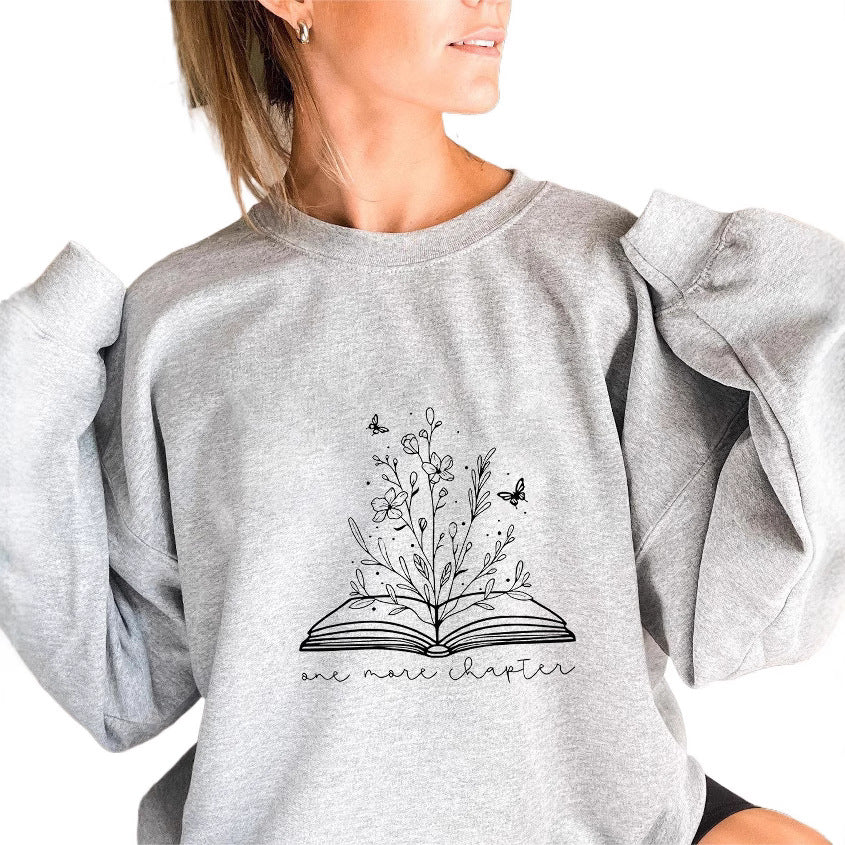 Sweatshirt pour femmes avec un design floral élégant et un imprimé inspirant Chic & Stil