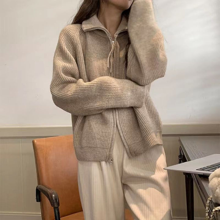 Gilet femme avec fermeture éclair asymétrique Chic & Stil