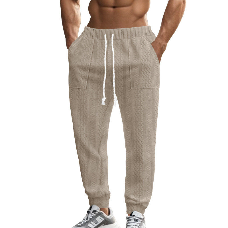 Men's leisure pants with a structured design and practical side pockets Lune London