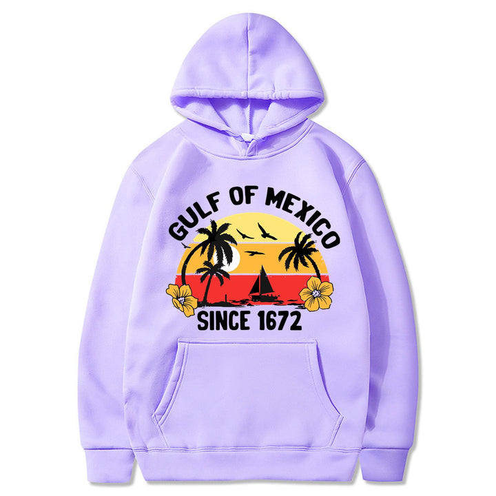 Women's hoodie with creative beach motif and high-quality fabric Chic & Stil