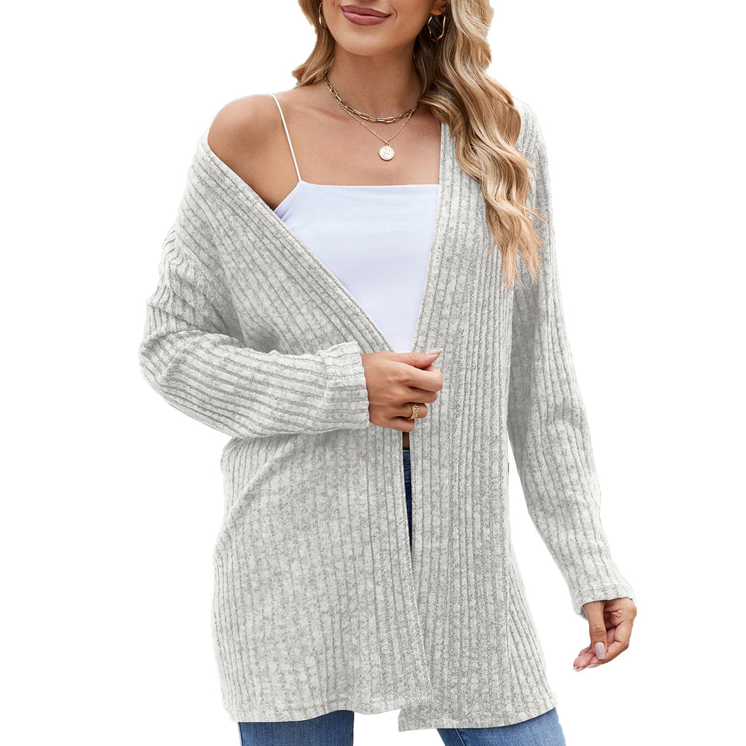 Elegant women's cardigan with an open design and fine ribbed structure Lune London