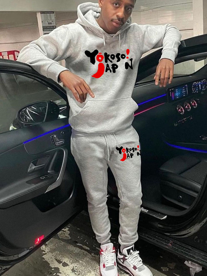 Women's athletic hoodie and jogger set with modern Lune London writing