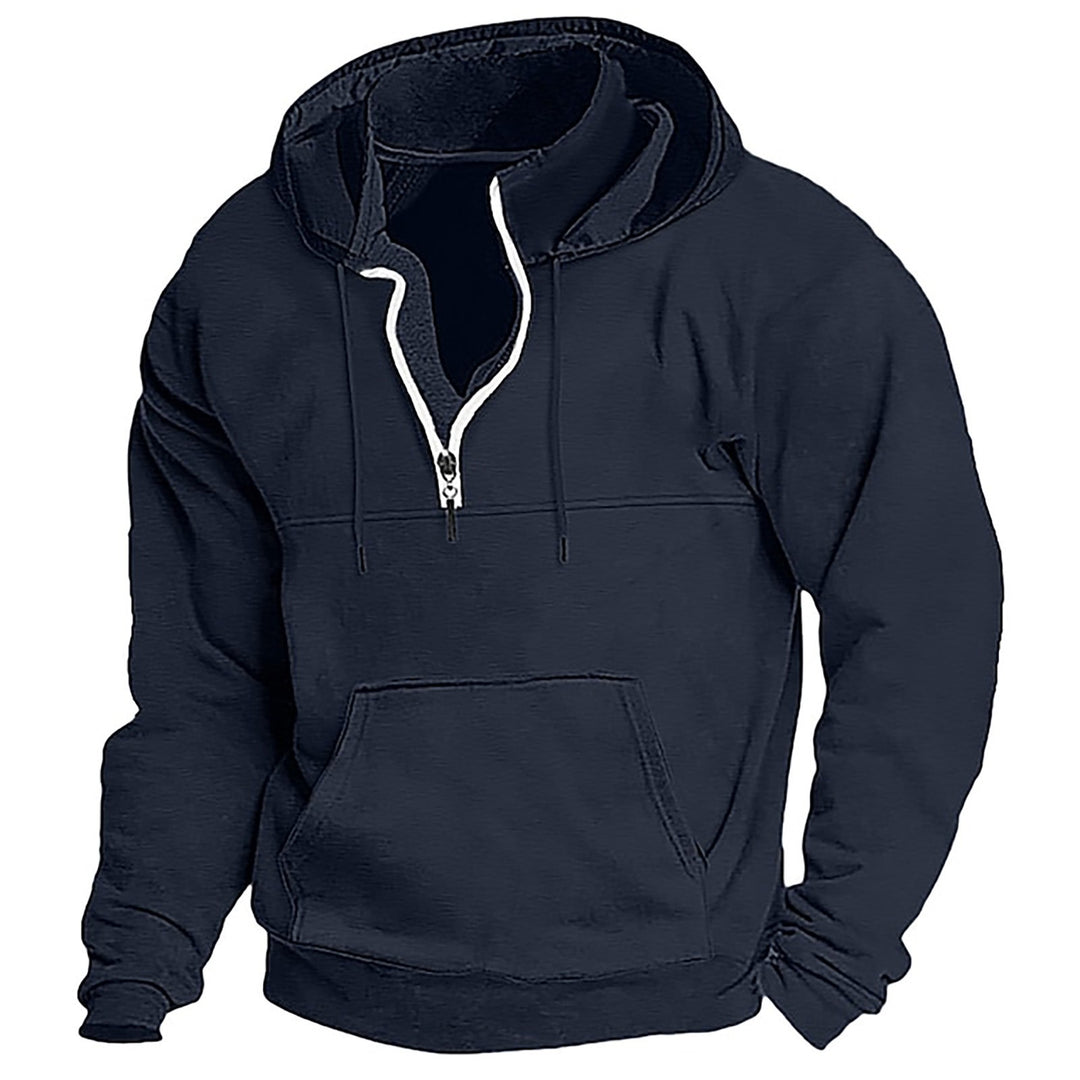 Comfortable hooded sweatshirt for men with full zip Lune London