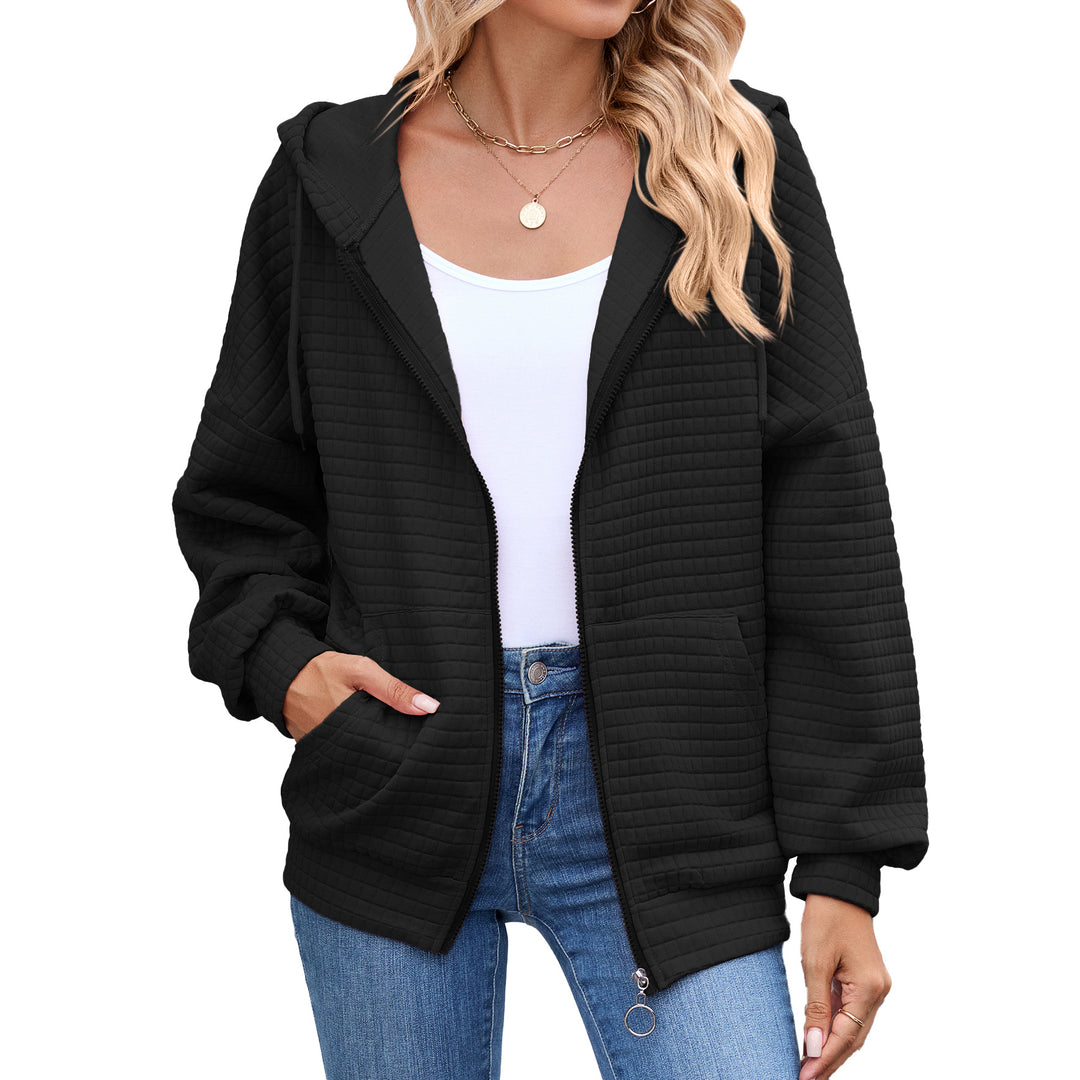 Hooded jacket for women with a structured design and practical pockets Lune London
