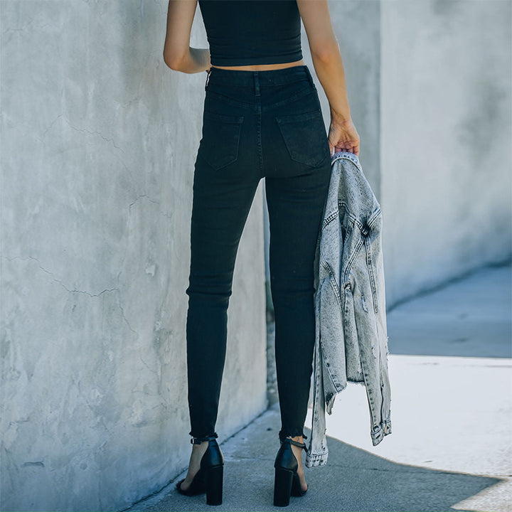 High-waisted skinny jeans for women Lune London