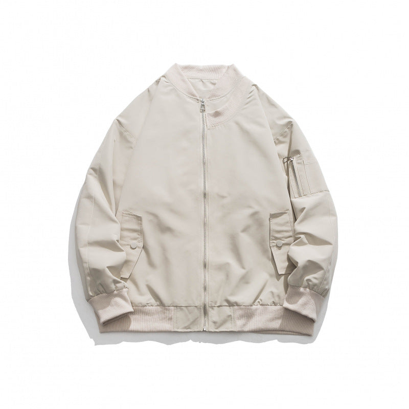 Casual bomber jacket for men with zipper and side pockets Lune London
